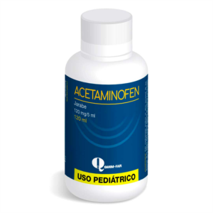 ACETAMINOFEN 120MG/5ML JARABE USO PEDIATRICO 120ML. QUIM-FAR