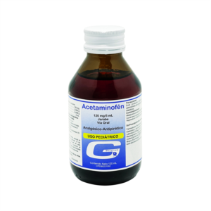 ACETAMINOFEN 120MG/5ML JARABE USO PEDIATRICO 120ML. COFASA