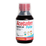 ACETAFEN FORTE 180MG./5ML.(ACETAMINOFEN) SUSPENSION ORAL DE USO PEDIATRICO 120ML. FABRICANTE LABORATORIOS BIOFARCO, C.A