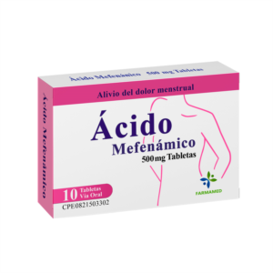 ACIDO MEFENAMICO 500MG. X10 TABLETAS FARMAMED FABRICANTE PINNACLE LIFE SCIENCE PRIVATE LIMITED