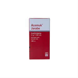 ACEMUK 2G/100ML.(ACETILCISTEINA) JARABE 100ML .FABRICANTE ROEMMERS S.A.I.C.F