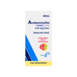 ACETAMINOFEN 120MG/5ML. SABOR A FRAMBUESA SOLUCION ORAL USO PEDIATRICO 60ML. FABRICANTE LABORATORIOS OFTALMI C.A.