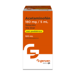 ACETAMINOFEN 180MG/5ML. SOLUCION ORAL USO PEDIATRICO 120ML. GENVEN-GRUPO LETI